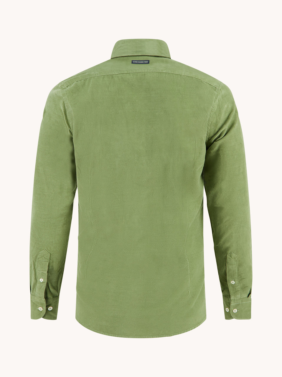 A Fish Named Fred Overhemd Corduroy Hedge Green