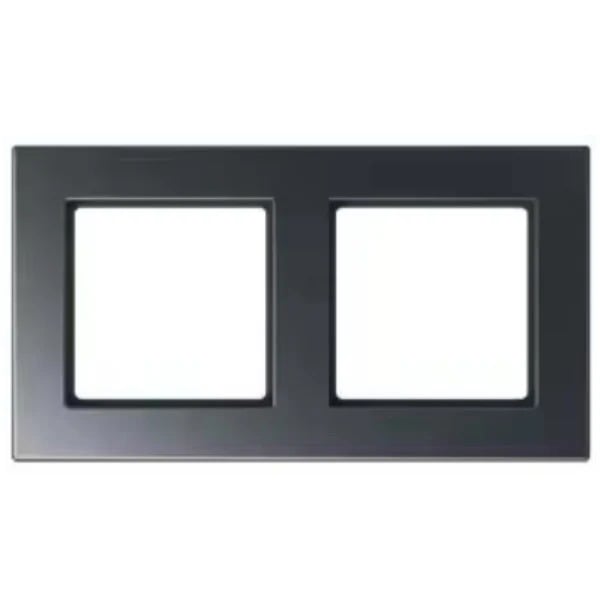 JUNG A500 afdekraam 2 voudig - A550 antraciet