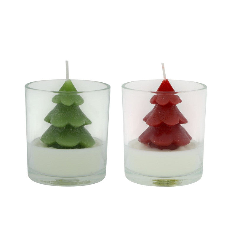 Kaars Angel Xmas Rood/Groen