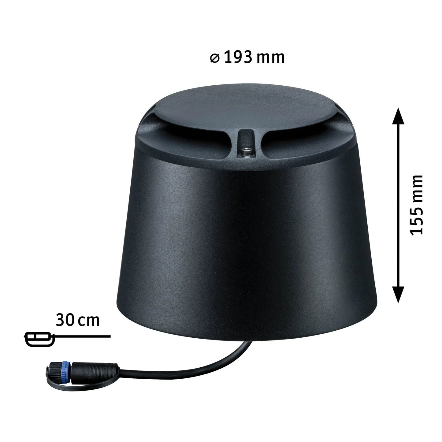 Paulmann Warm wit Losse spot Tweevoudige lichtuittreding, 180° - PlugandShine - Led grond opbouwlamp 193mm