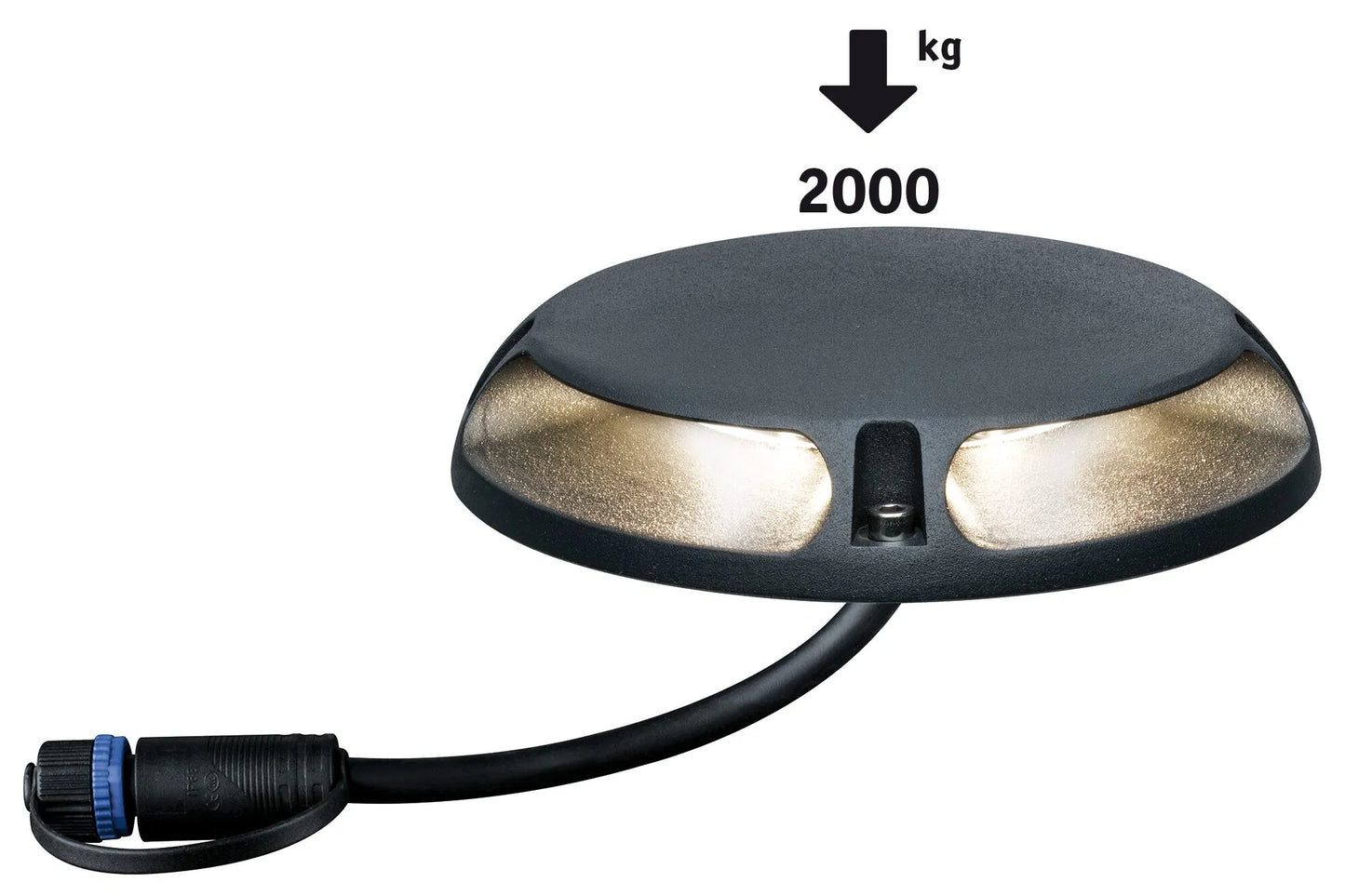 Warm wit Losse spot Tweevoudige lichtuittreding, 180° - PlugandShine - Led grond opbouwlamp