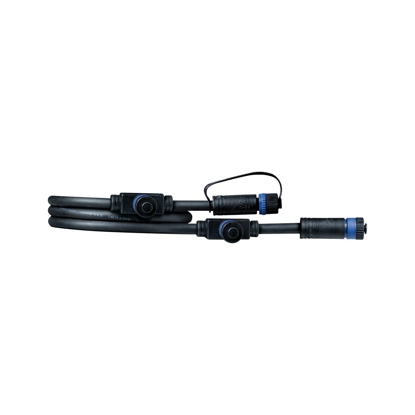Plug & Shine Kabel 1m 3 uitgangen IP68 Zwart