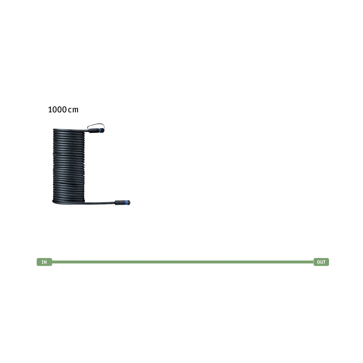 Kabel 10m - IP68 - PlugandShine