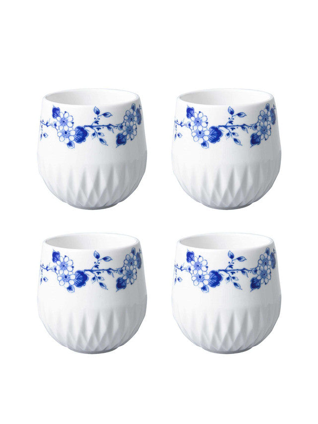 Heinen Koffiemok Blauw Vouw - Porselein - 200 ml