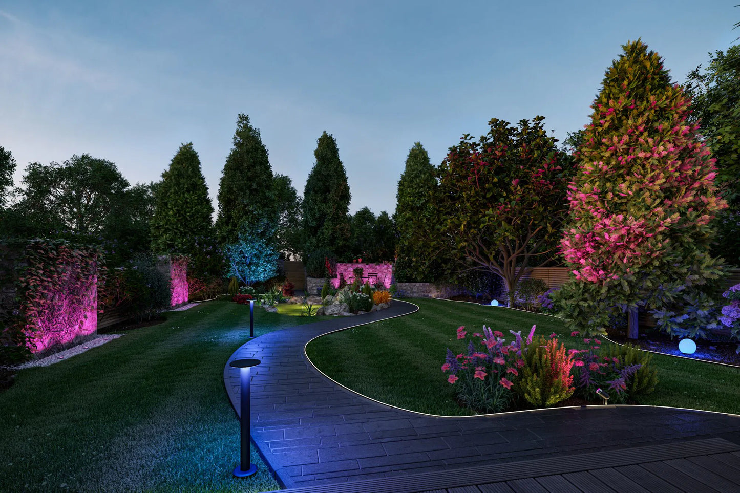 Plate - LED-bolderlamp - Smart Home Zigbee 3.0 - RGBW