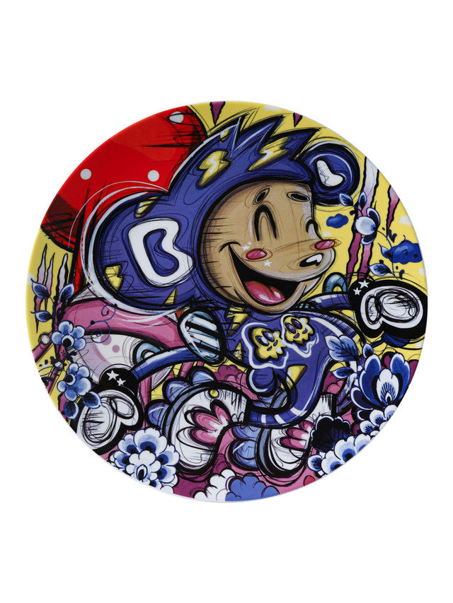 Heinen Wandbord Loes van Delft - Pjipje playground - Kleur