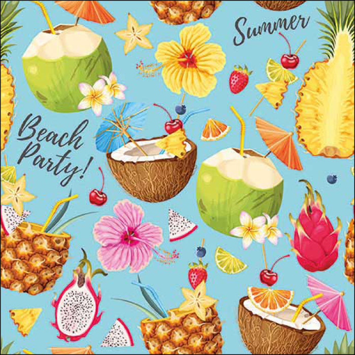 servetten beach party 33x33