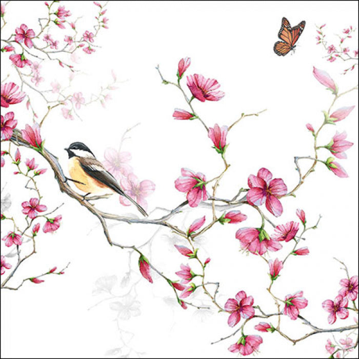 Ambiente servetten Bird & Blossom 33x33