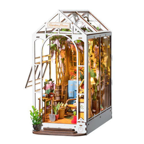 Rolife Book Nook Garden House