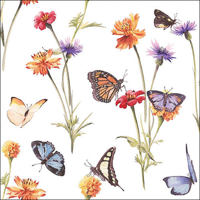 Ambiente servetten Butterfly garden 25x25