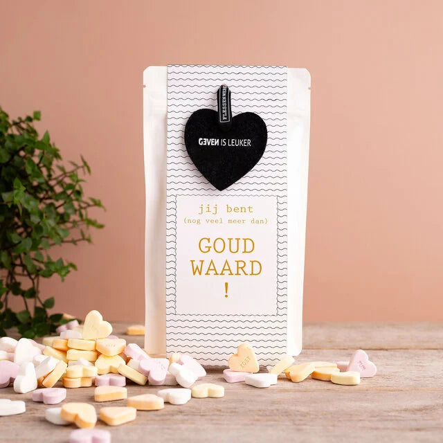 Jij bent goud waard! - Snoep in stazak, Geven is Leuker