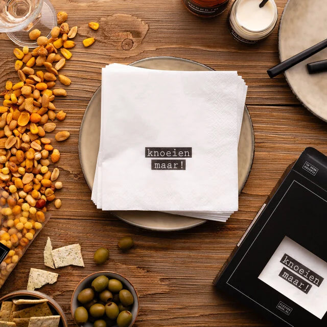 Servetten knoeien maar!
