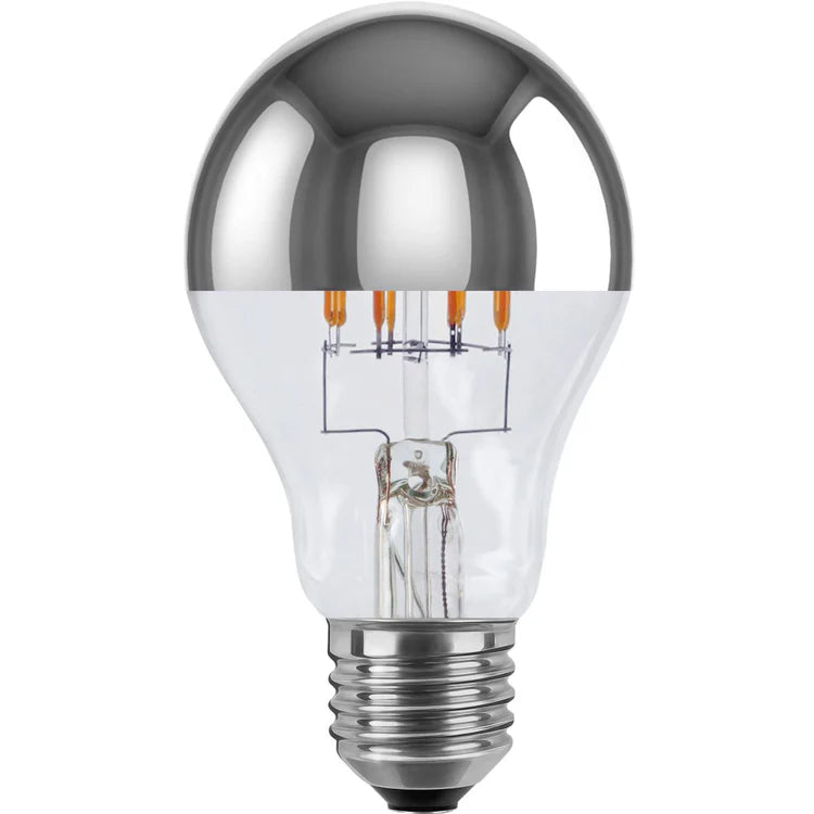 Segula LED vintage bulb A67 mirror head silver