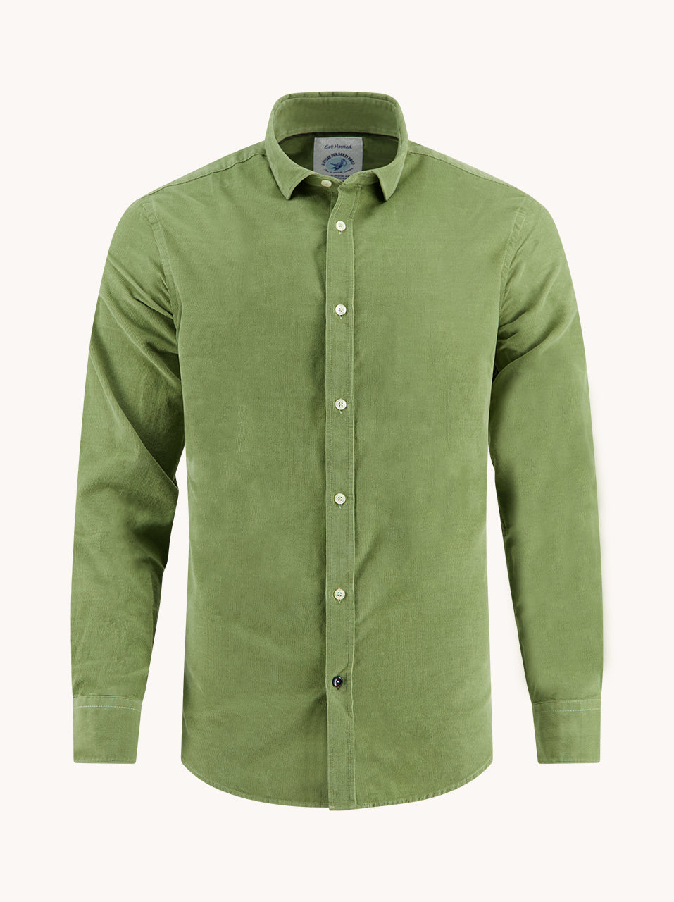 A Fish Named Fred Overhemd Corduroy Hedge Green