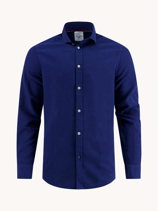 A Fish Named Fred Overhemd Brushed twill Classic blue