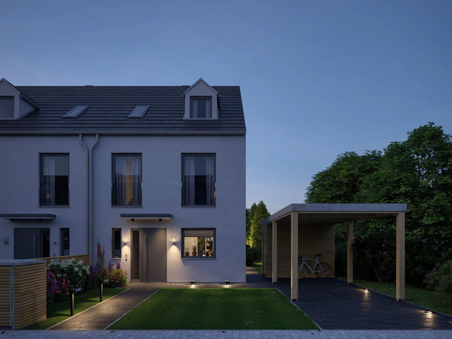 Warm wit Losse spot Tweevoudige lichtuittreding, 180° - PlugandShine - Led grond opbouwlamp