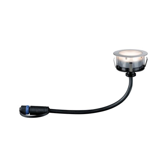 Plug & Shine LED-grondinbouwlamp Floor Eco Losse spot IP67 3000K 2W Zilver