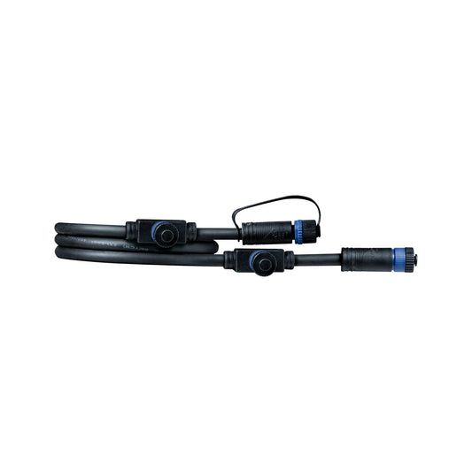 Plug & Shine Kabel 1m 3 uitgangen IP68 Zwart