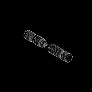 ROL 1200 RGBW - 5 polige connector male/female