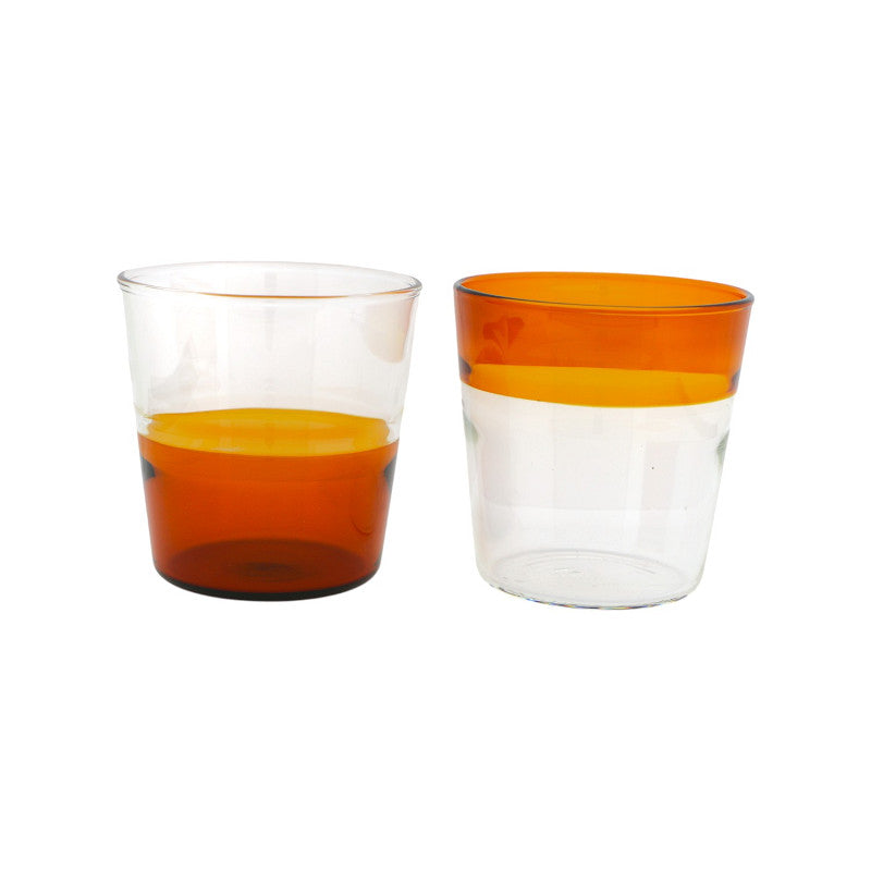 Beker Fizzy  - oranje - glas