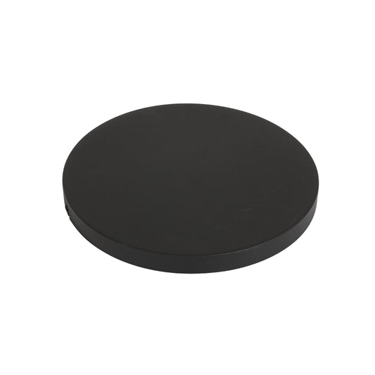 Round Ceiling Baseplate Black 50cm - 5 pin holes