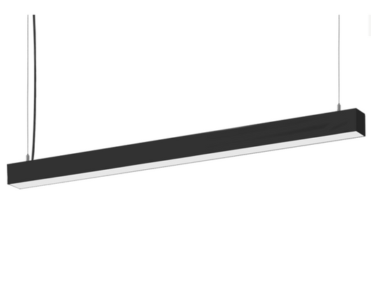 LUCIO - Pendelarmatuur 120cm - zwarte behuizing - CCT instelbaar - DALI dimbaar