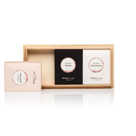 Vinoos Wine Gum TRIO GIFT SET - ROSE, MERLOT, CHARDONNAY