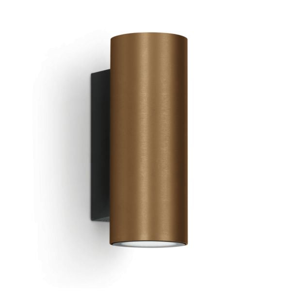 Ago Applique U&D - 2700K - 230VAC - dimbaar - 40graden optiek - Warmwit - IP65 - Bronze Housing