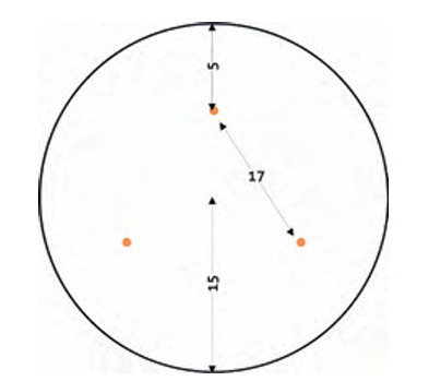 Perluci - Basis - Montageplaat 30cm - Zwart - 3