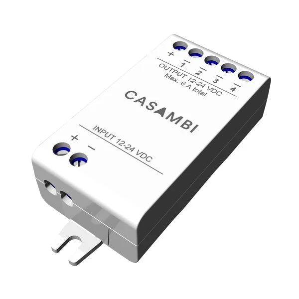 Casambi PWM Dimmer - 4 kanaals - 12/24VDC 72/144Watt