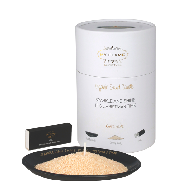 MyFlame Kaarsenzand Giftbox - Sparkle And Shine Its Christmas Time