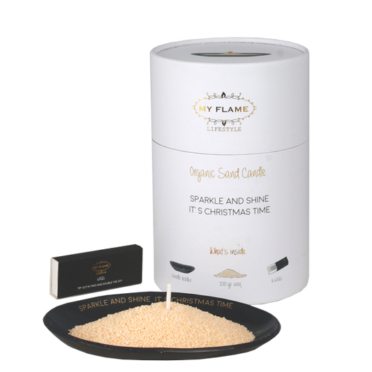 MyFlame Kaarsenzand Giftbox - Sparkle And Shine Its Christmas Time