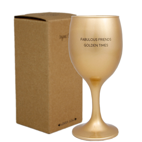 MyFlame Sojakaars - Wijnglas Fabulous friends golden times