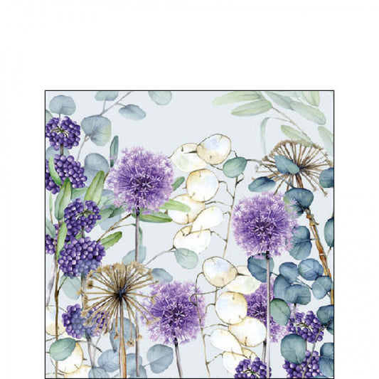 Ambiente servetten Lunaria green 25x25