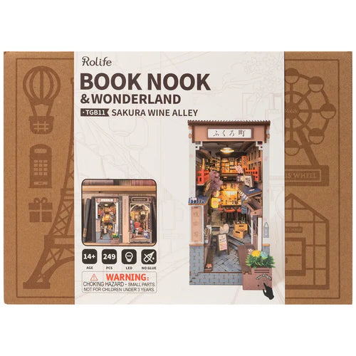 Rolife Book Nook Sakura Wine Alley