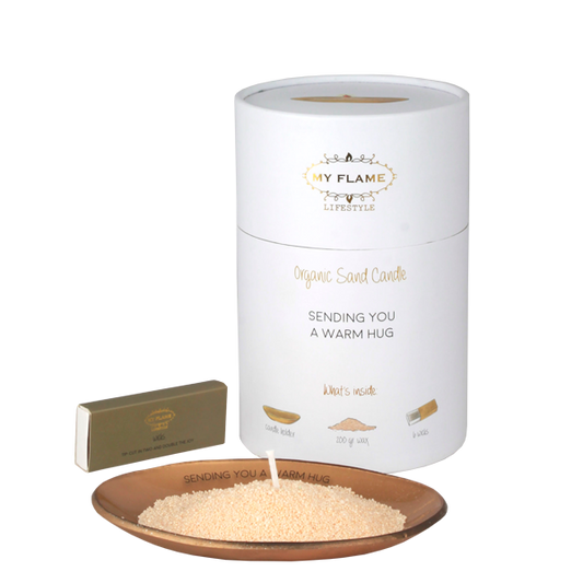 MyFlame Kaarsenzand Giftbox - Sending you a warm hug