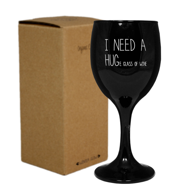 MyFlame Sojakaars - Wijnglas I Need A Hug