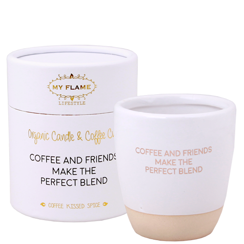My Flame - IN KOFFIEKOP - SOJAKAARS IN KOFFIEKOP - COFFEE & FRIENDS, MAKE THE PERFECT BLEND - COFFEE KISSED SPICE