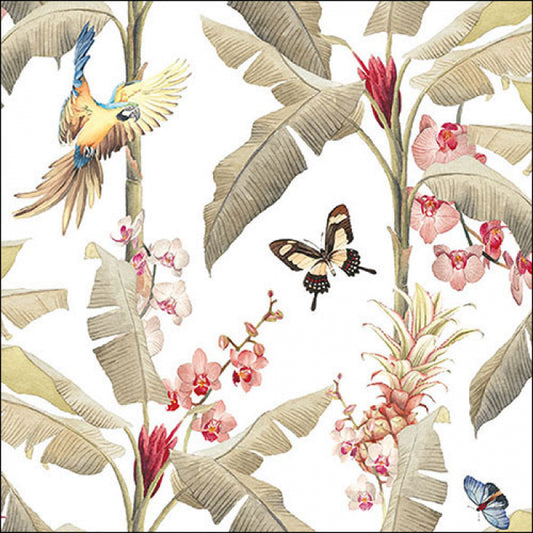 servetten tropical scene 33x33